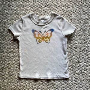 Size L Art Class white butterfly tee